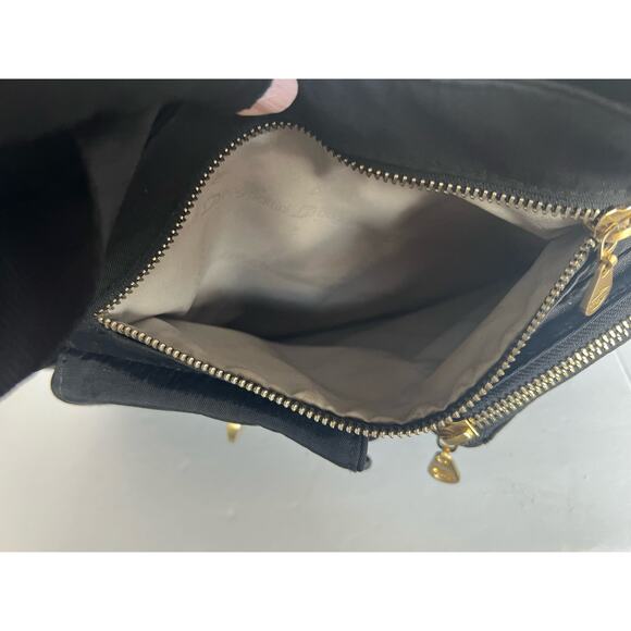 Baggallini San Marino Black Nylon Satchel Tote Shoulder Travel Bag - Picture 12 of 15